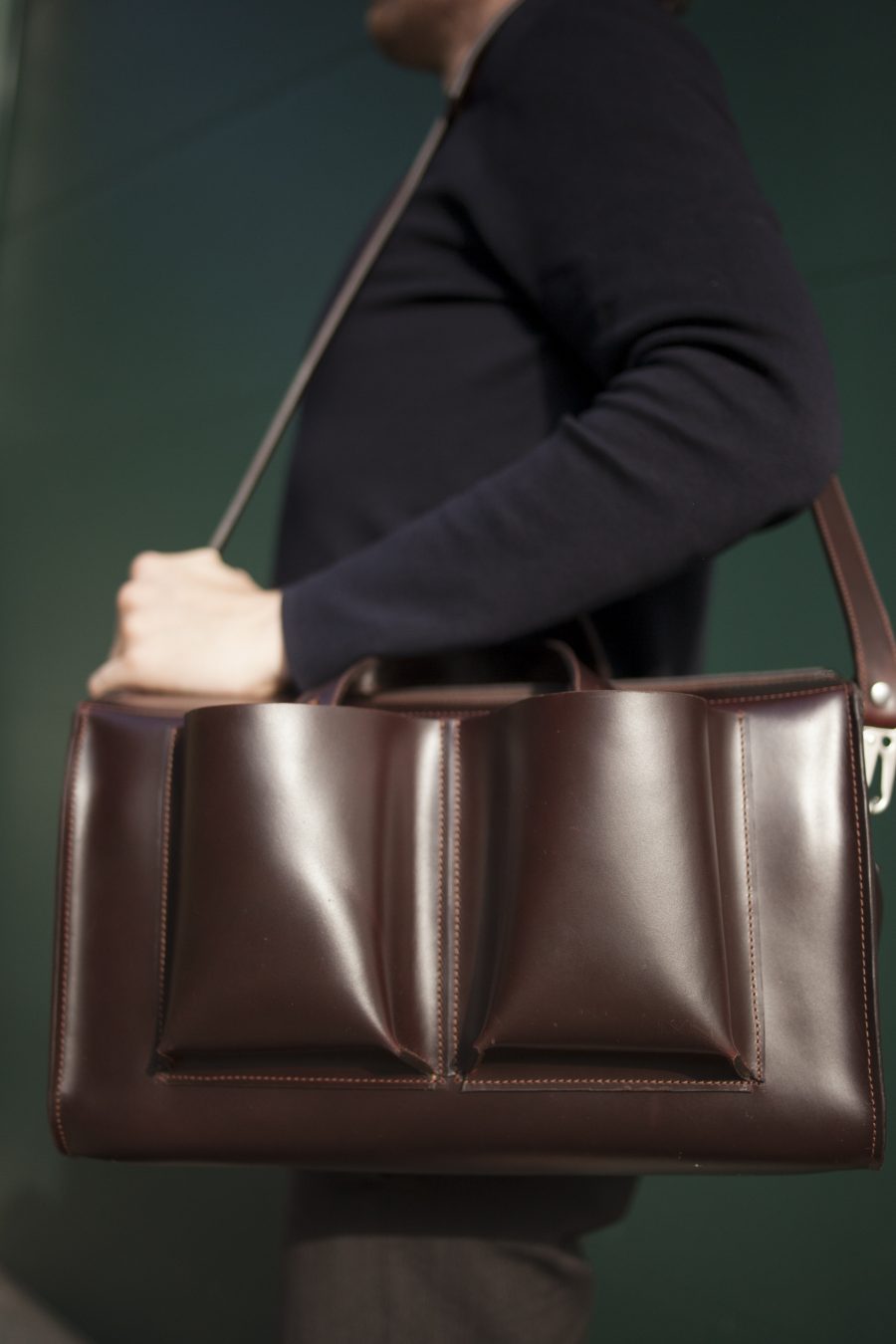 brown baby bag made of leather usa