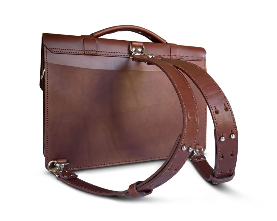 stylish leather bag with backpack straps