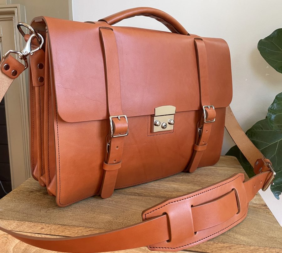 Classic English Bridle Leather Messenger