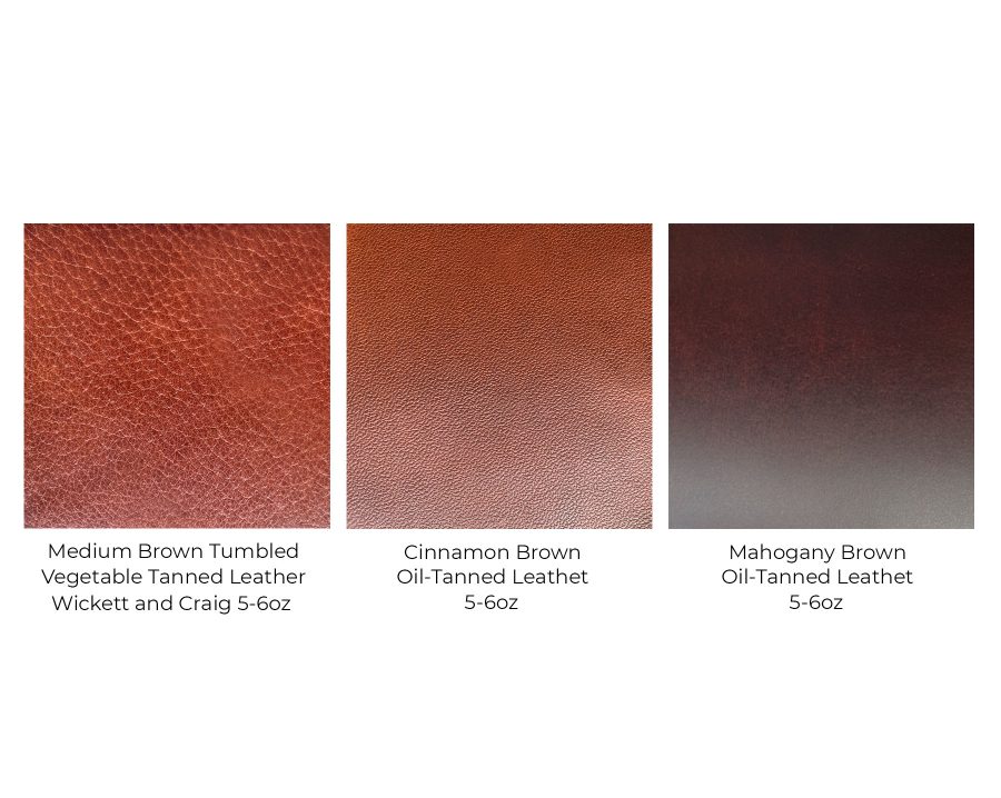 leather color swatches