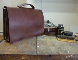 A revived leather bag